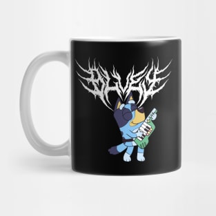 Black Metal Bluey Mug